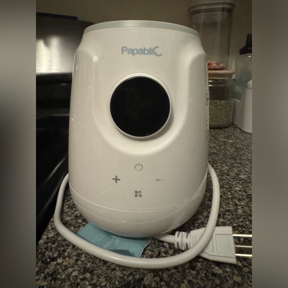 Papablic Ultra-Fast Baby Bottle Warmer - 5 IN 1 functions- White- Used